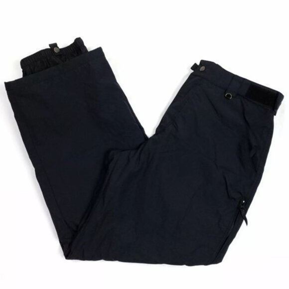 B360 Aquaphile Black Lined Nylon Adjustable Waist Snow Pants Mens Medium - Picture 11 of 16